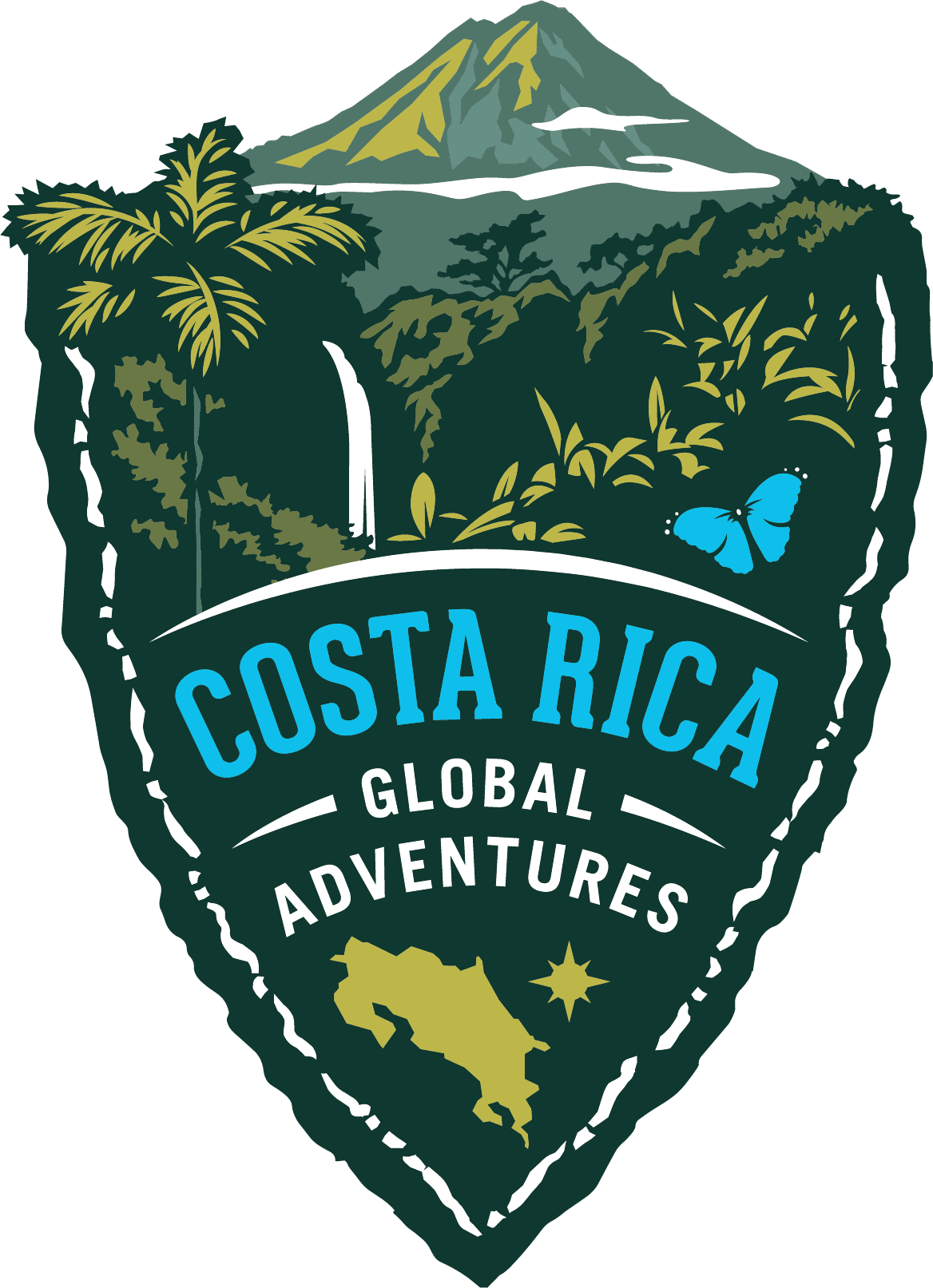 CostaRicaCentral_logo medal design for Costa Rica Global Adventure