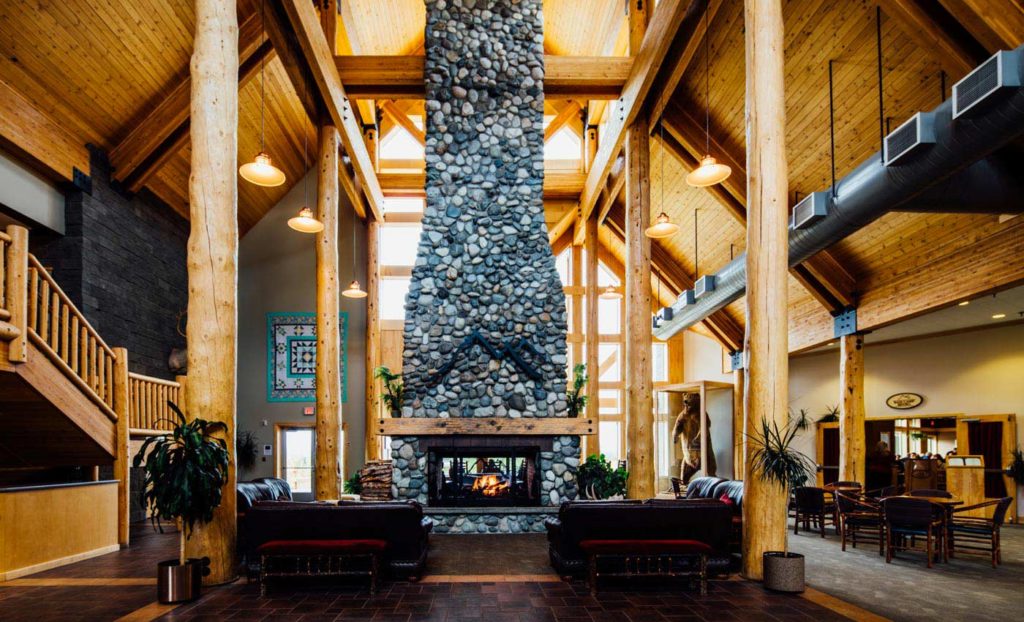 Lobby of the Talkeetna Lodge