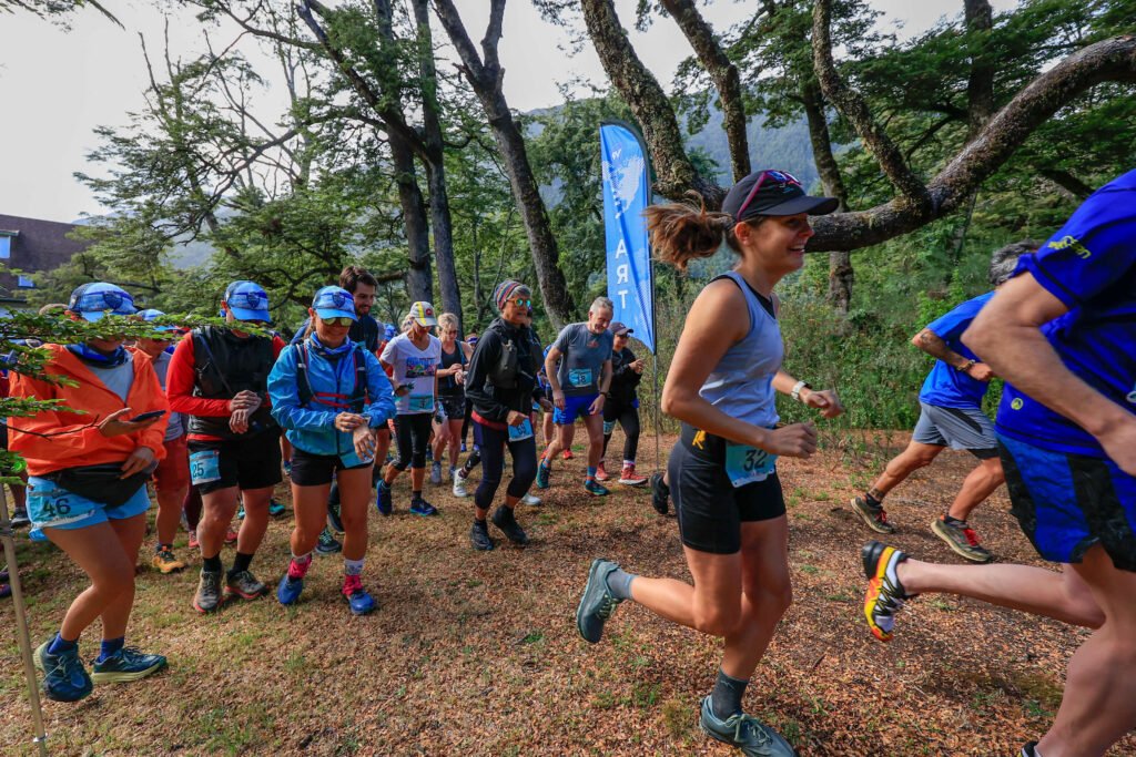 vacation Races Global Adventures runners start their Patagonia running travel towards Osorno Volcano