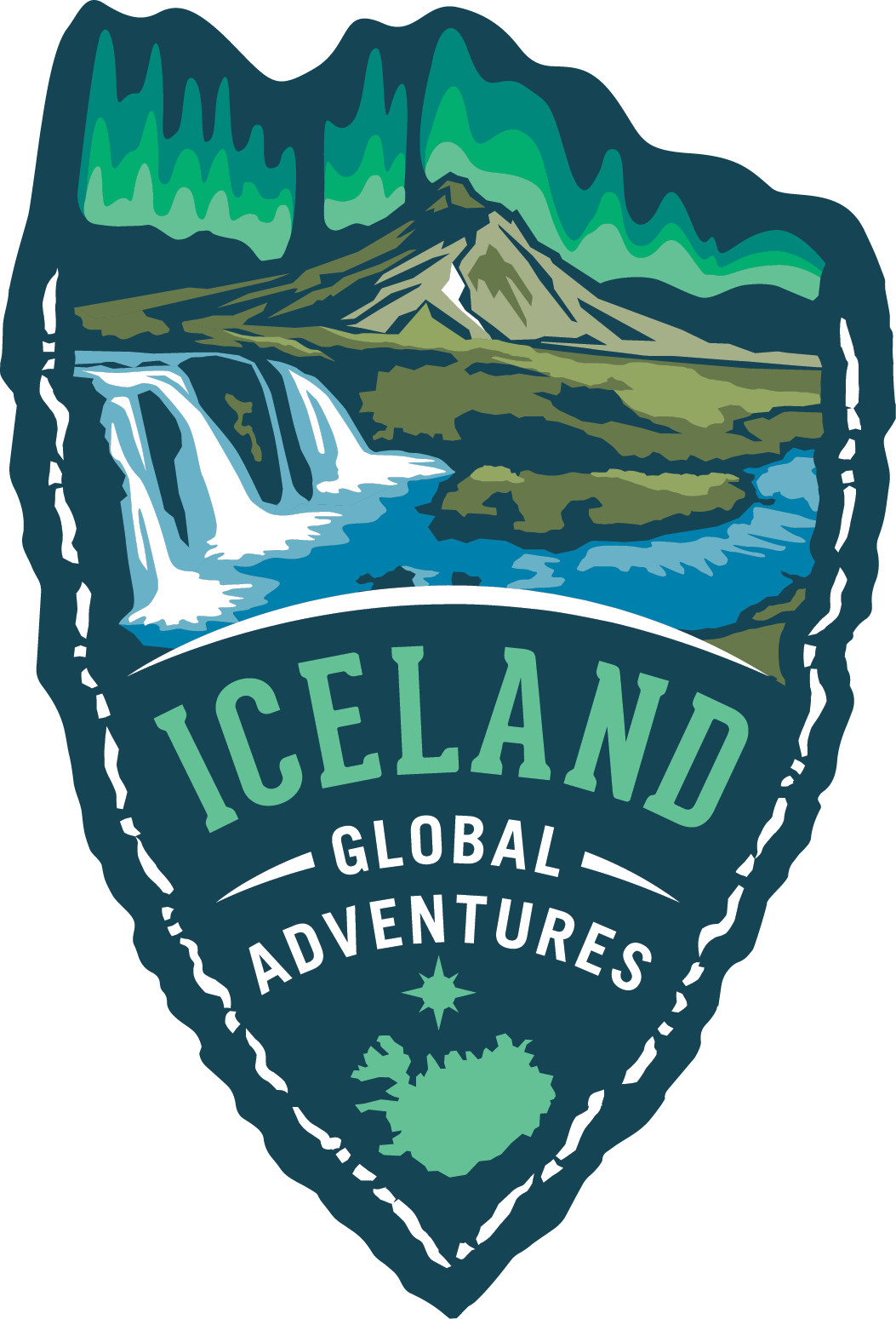 Iceland logo-2023 Medal for the Iceland Global Adventure all-inclusive running trip